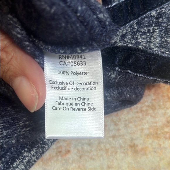 Aventura Women's Navy Crew Neck Sweater - Picture 8 of 8